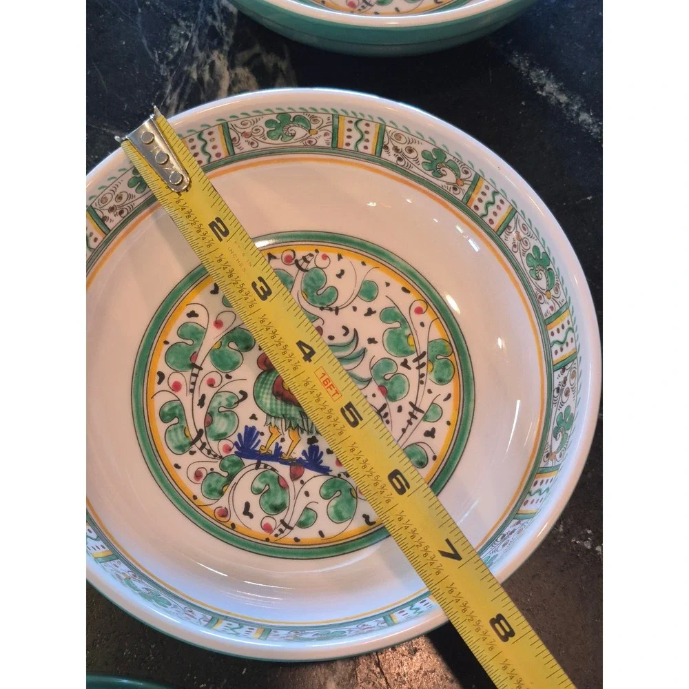 Le Cadeaux Rooster Cereal Bowls Set of 9 7.5